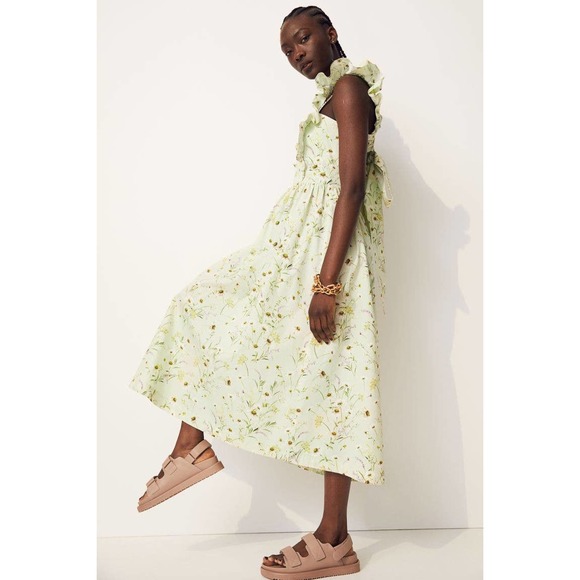 H&M Wildflower Collection Floral Poplin Dress - Picture 7 of 16
